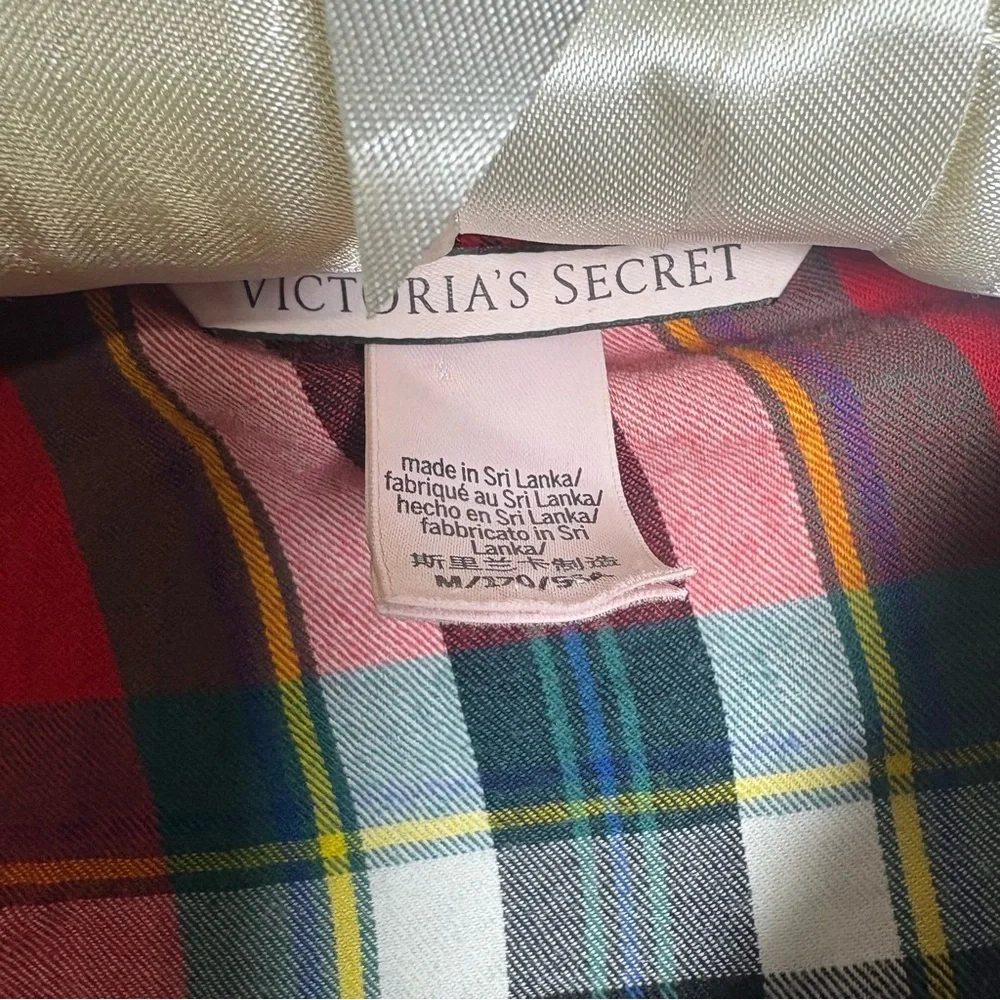 Victoria’s Secret Plaid Pajama Romper Rhinestone Dream Size M